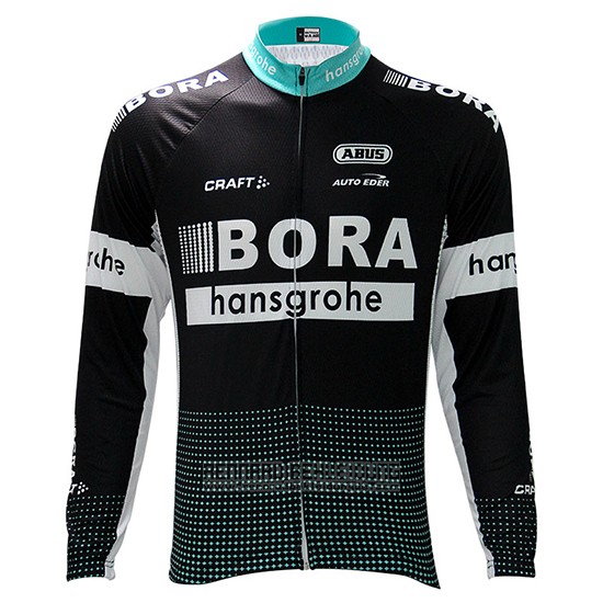 2017 Fahrradbekleidung Bora Shwarz Trikot Langarm und Tragerhose - zum Schließen ins Bild klicken